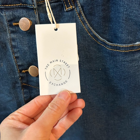 NWT The Main Street Exchange Button Front Denim Skirt - Picture 5 of 5